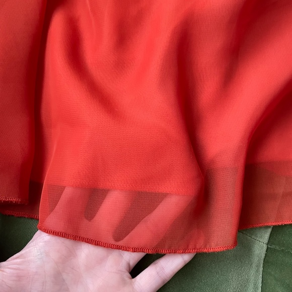 Rare London Beaded neckline orange mini dress ASOS - Picture 7 of 7